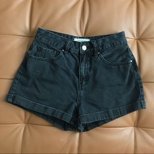 Dark Grey Pacsun Mom Shorts
